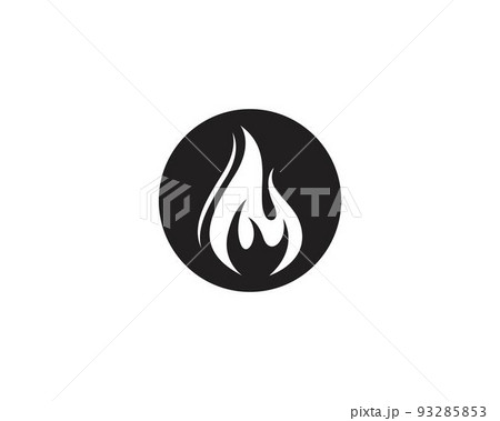 Fire black logo design vector Fire black logo design vector 93285853