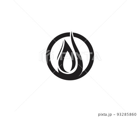 Fire black logo design vector Fire black logo design vector 93285860