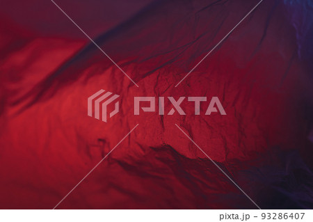 Polyethylene texture under neon light. 93286407
