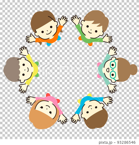 Children looking up at the sky / long sleeves 93286546