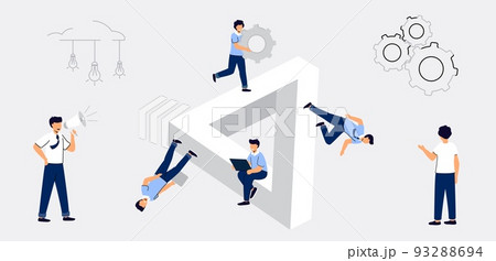 Business team solution Agile development decisions methodology 93288694