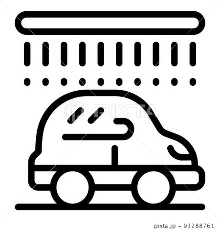 Automatic car wash icon, outline style Automatic car wash icon, outline style 93288761