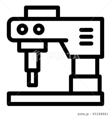 Milling machine icon, outline style 93288881