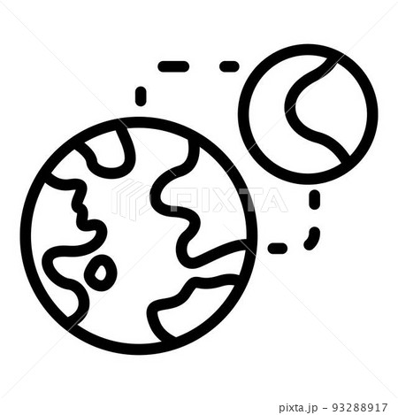 Global radio system icon, outline style 93288917