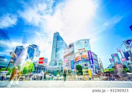 東京　渋谷スクランブル交差点　2022 93290925