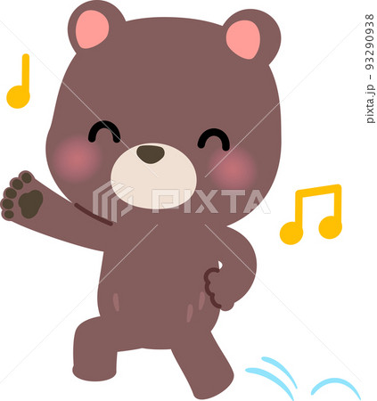 スキップするクマのキャラクター 93290938