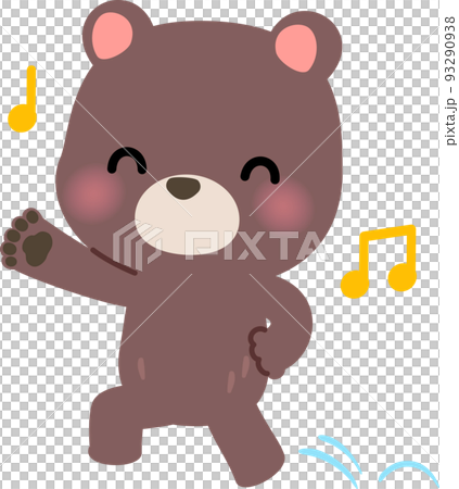 スキップするクマのキャラクター 93290938