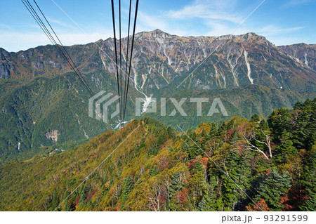 岐阜県 新穂高ロープウェイからの眺め 岐阜県 新穂高ロープウェイからの眺め 93291599