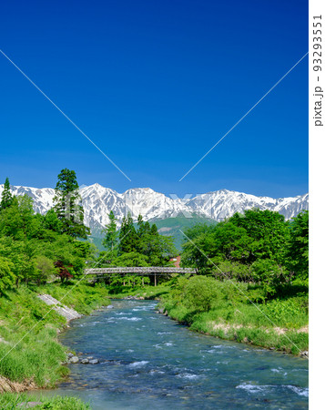 長野_大出公園から見る白馬連峰の絶景 93293551