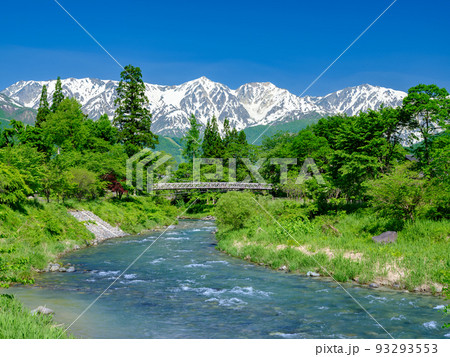 長野_大出公園から見る白馬連峰の絶景 93293553