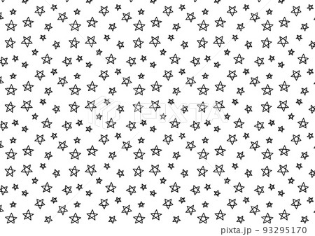 星が散りばめられた白黒イラスト 背景 壁紙 のイラスト素材