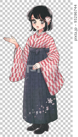 大正羅馬!穿著和服袴的短髮女學生 大正羅馬!穿著和服袴的短髮女學生 93296744