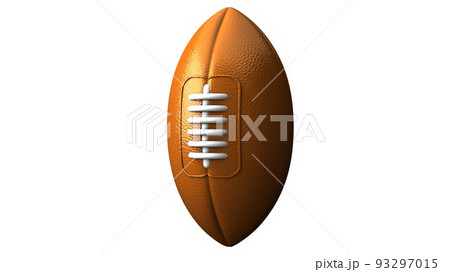 Rugby ball on white background. 93297015