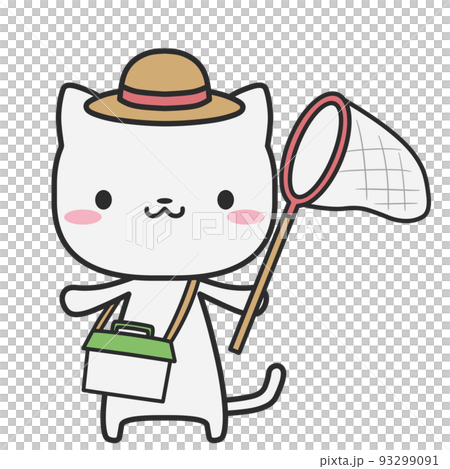 夏休みなネコさん 93299091