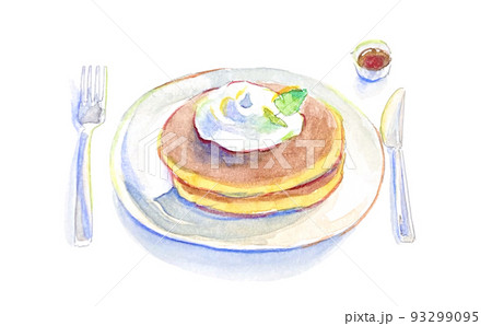 カフェのケーキイラスト カフェのケーキイラスト 93299095