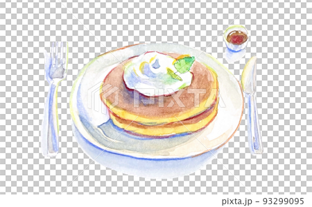 咖啡廳蛋糕插畫 93299095