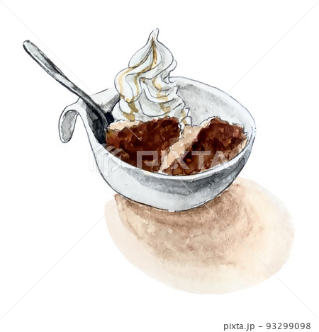 カフェのケーキイラスト カフェのケーキイラスト 93299098