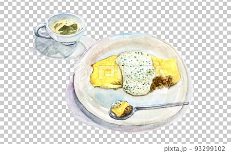 カフェのケーキイラスト 93299102