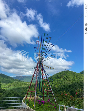 The seven-color rainbow wheel in Galina lake view, Nha Trang City 93299402