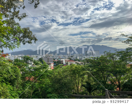 Aerial view of Nha Trang City, Vietnam. 93299417