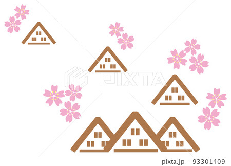 春の白川郷 93301409