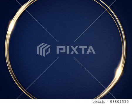 金色の装飾と濃紺の背景 93301556