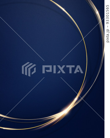 金色の装飾と濃紺の背景 金色の装飾と濃紺の背景 93301565