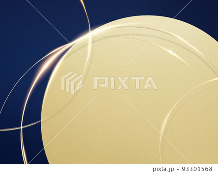 金色の装飾と濃紺の背景 93301568