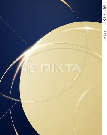 金色の装飾と濃紺の背景 93301569