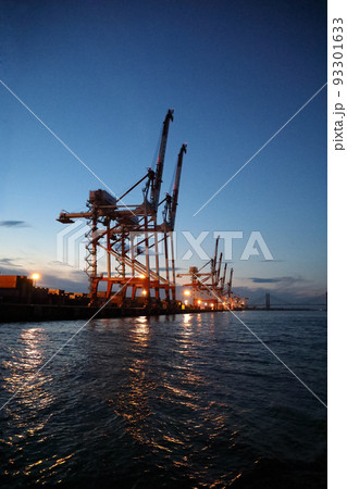 夕暮れ,飛島埠頭 夕暮れ,飛島埠頭 93301633