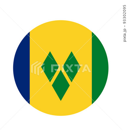 National Saint Vincent and the Grenadines flag, official colors and proportion correctly. 93302095