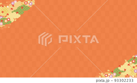 bg素材-秋和風2ベク bg素材-秋和風2ベク 93302233