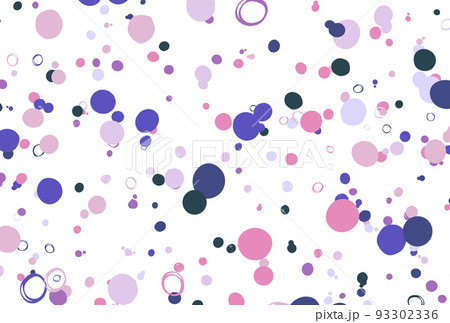 背景素材_カラフルな水玉模様 93302336