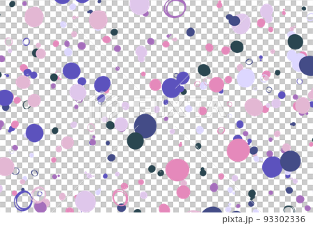 背景素材_カラフルな水玉模様 93302336