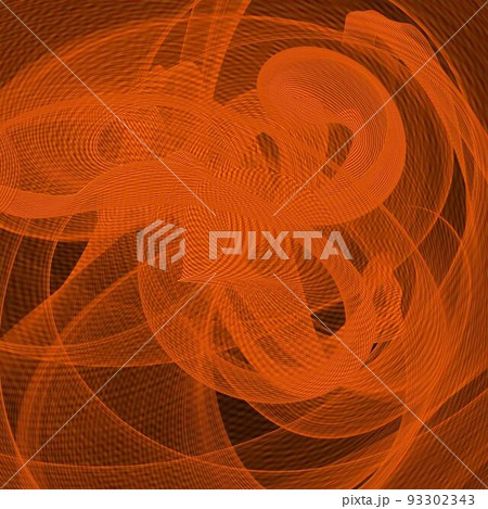 ポップ派手のうねうねしたオレンジの模様の背景画像 ポップ派手のうねうねしたオレンジの模様の背景画像 93302343