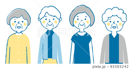 高齢の女性達 93303242