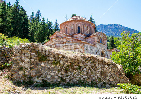 Greece, Ruins of the city of Mistra 93303625