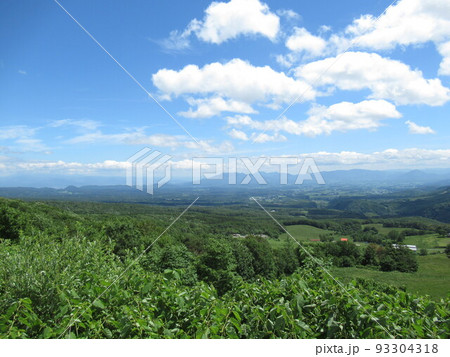 網張温泉より南西を望む 93304318