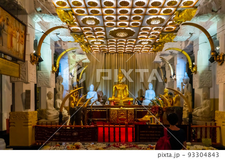 The Temple of the Sacred Tooth Relic or Sri Dalada Maligawa in Kandy, Sri Lanka. The Temple of the Sacred Tooth Relic or Sri Dalada Maligawa in Kandy, Sri Lanka. 93304843