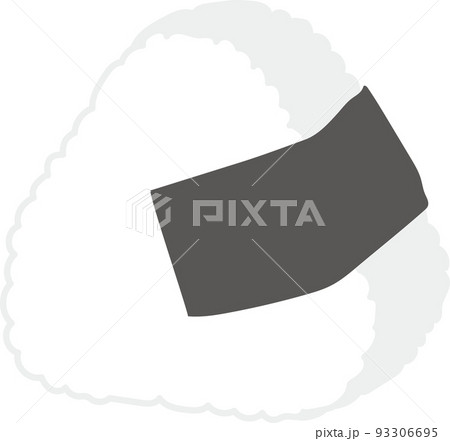 三角おむすび_海苔斜め 三角おむすび_海苔斜め 93306695