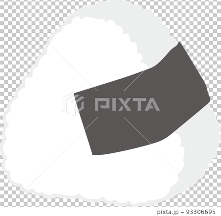 三角おむすび_海苔斜め 三角おむすび_海苔斜め 93306695