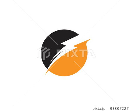 Lightning bolt icon. Thunderbolt. Vector 93307227