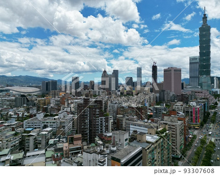 空撮 鳥瞰図 台湾 93307608