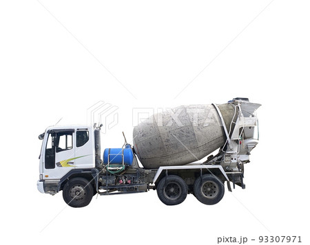 生コン トレーラー 背景 93307971