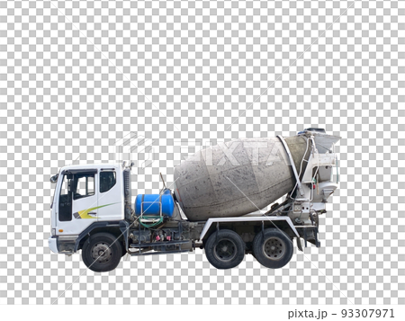 生コン トレーラー 背景 93307971