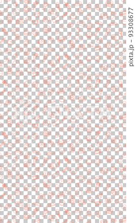 縦方向の食べ物アイコンパターンイラスト(背景なし) 縦方向の食べ物アイコンパターンイラスト(背景なし) 93308677