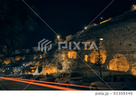 Kizilkoyun Necropolis in the night time 93309340