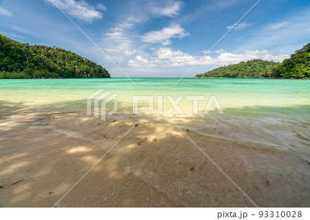 Mai Ngam beach in beautiful sunny day, Surin island national park, Pang Nga, Thailand, Mai Ngam beach in beautiful sunny day, Surin island national park, Pang Nga, Thailand, 93310028