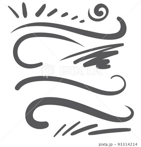 Black squiggle swoosh text font tail - baseball tshirt design 93314214