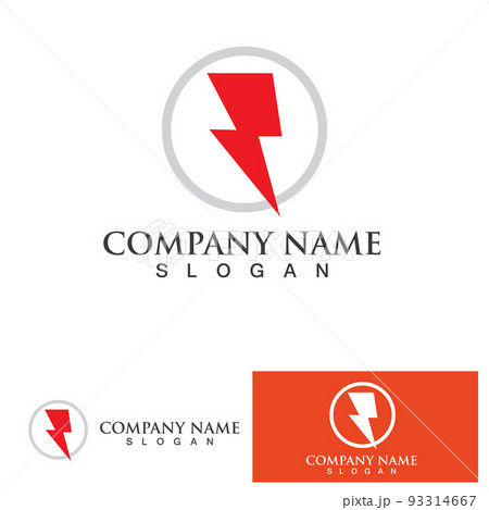 Thunderbolt logo and symbol vector Thunderbolt logo and symbol vector 93314667